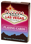 Playing Cards with Las Vegas Sign