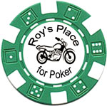 Home Game Poker Chips - Dice Style